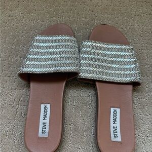 Steve Madden Women's Silver and Brown Sandals